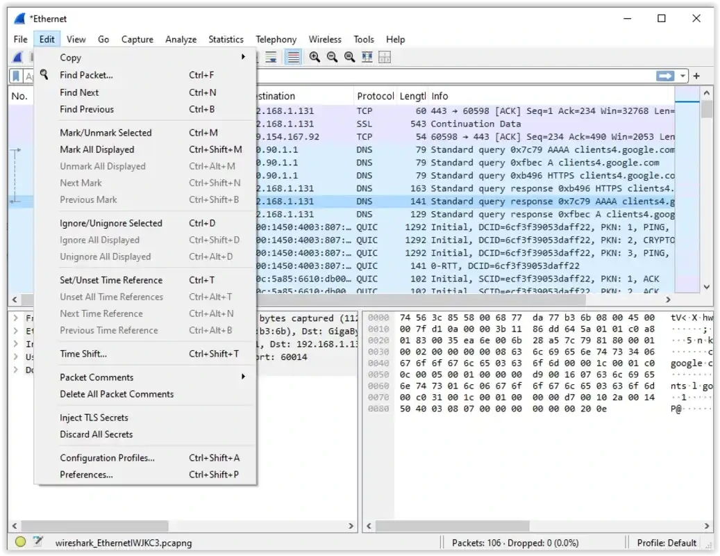 Wireshark — Screenshot 2