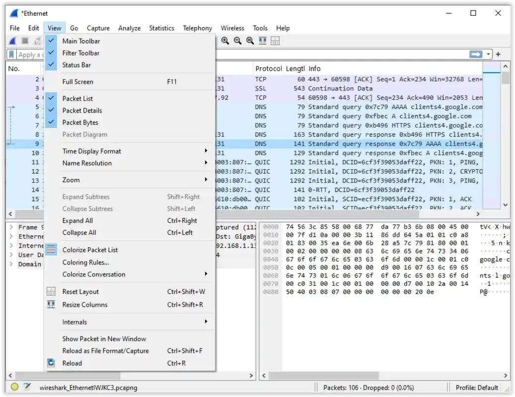 Wireshark — Screenshot 4
